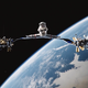 Illustration for article titled Jean-Claude Van Damme beats Chuck Norris with a split in space